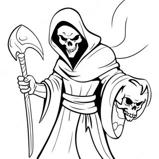 Demon Grim Reaper Coloring Page 51713-41280