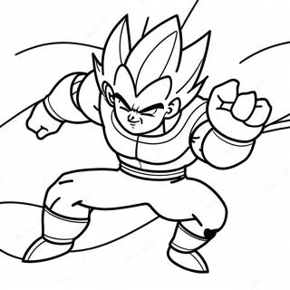 Majin Vegeta In Battle Coloring Page 51734-41294