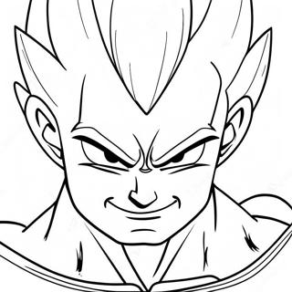 Majin Vegeta In Battle Coloring Page 51734-41295