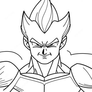 Majin Vegeta In Battle Coloring Page 51734-41296