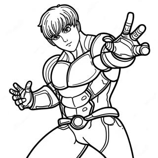 Genos In Action Coloring Page 51744-41307