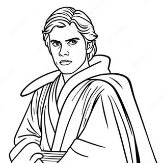 Anakin Skywalker In Jedi Robes Coloring Page 51754-41317