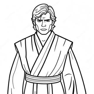 Anakin Skywalker In Jedi Robes Coloring Page 51754-41318