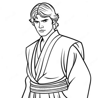 Anakin Skywalker In Jedi Robes Coloring Page 51754-41319