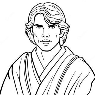 Anakin Skywalker In Jedi Robes Coloring Page 51754-41320