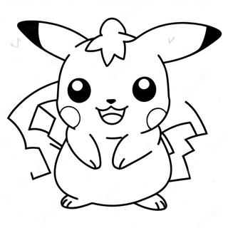 Cute Girl Pikachu Coloring Page 51763-41315