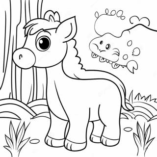 Thick Border Animal Coloring Page 51773-41325