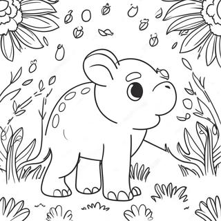 Thick Border Animal Coloring Page 51773-41328