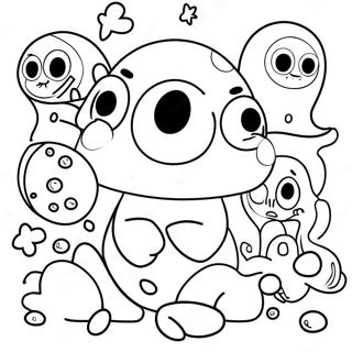 D Billions Fun Characters Coloring Page 51794-41350