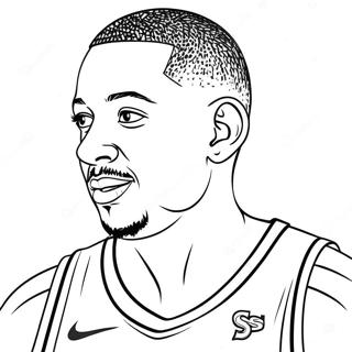 San Antonio Spurs Basketball Player Coloring Page 51804-41356