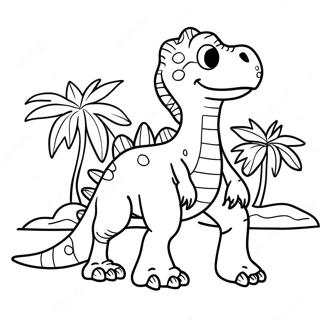 Colorful Hybrid Dinosaur Adventure Coloring Page 51864-41402