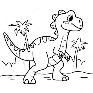 Colorful Hybrid Dinosaur Adventure Coloring Page 51864-41404