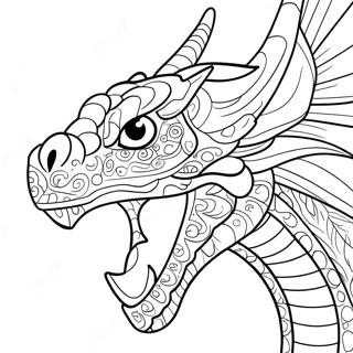 Dragon Head And Tail Coloring Pages