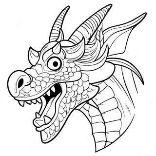 Dragon Head Coloring Page 51873-41408