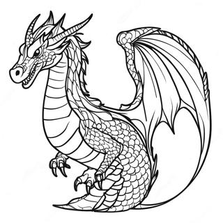 Majestic Dragon Tail Coloring Page 51874-41409