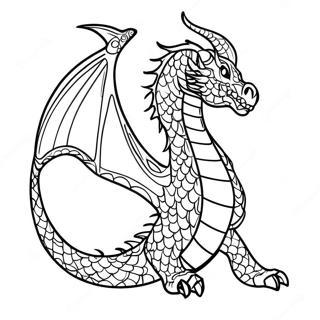 Majestic Dragon Tail Coloring Page 51874-41410