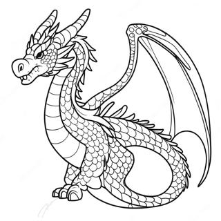 Majestic Dragon Tail Coloring Page 51874-41412