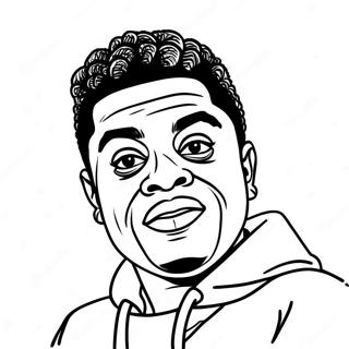 Kodak Black Portrait Coloring Page 51893-41419