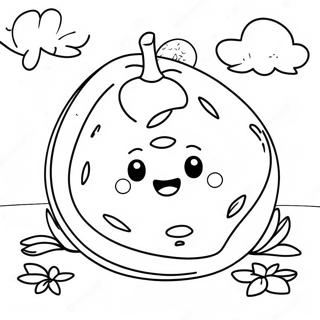 Colorful Melon Playground Adventure Coloring Page 51904-41431