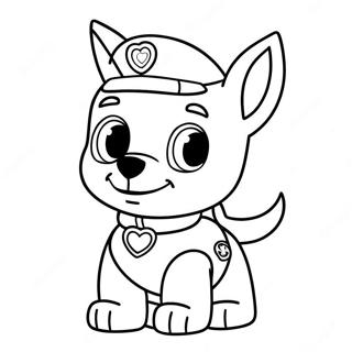 Paw Patrol Valentines Coloring Pages