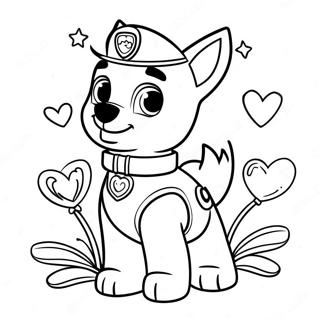 Paw Patrol Valentines Coloring Page 51913-41434