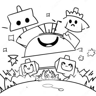 Epic Bedwars Battle Coloring Page 51924-41445