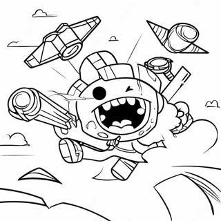 Epic Bedwars Battle Coloring Page 51924-41448