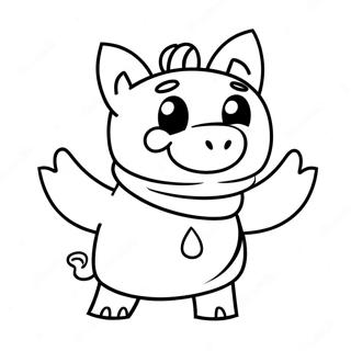 Roblox Piggy Kraxicorde Coloring Pages