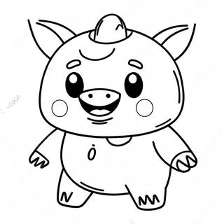 Creepy Roblox Piggy Kraxicorde Coloring Page 51954-41471