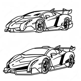 Lamborghini Veneno Coloring Pages