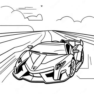 Lamborghini Veneno Racing On Track Coloring Page 51984-41493