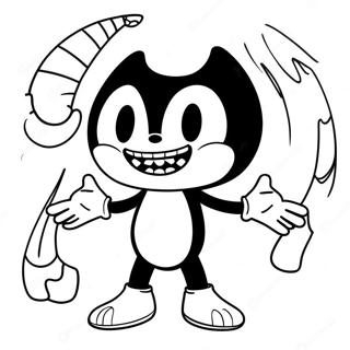 Bendy And The Dark Revival Coloring Page 51993-41499