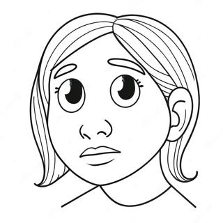 Sad Face Coloring Page 52003-41505