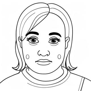 Sad Face Coloring Page 52003-41507