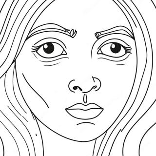 Sad Face Coloring Page 52003-41508