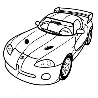 Dodge Viper Racing On Track Coloring Page 52014-41516