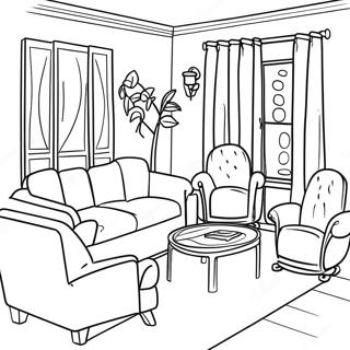 Cozy Living Room Furniture Coloring Page 52024-41533