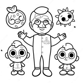 Colorful Baby Einstein Characters Coloring Page 52054-41550