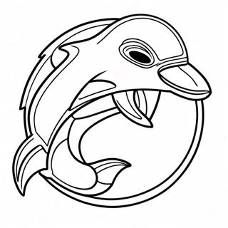 Miami Dolphins Logo Coloring Page 5206-4266