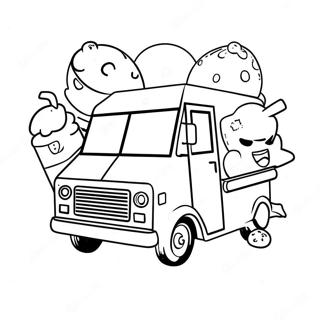 Ice Cream Truck Coloring Pages