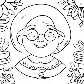 Cheerful Get Well Soon Grandma Coloring Page 52104-41594