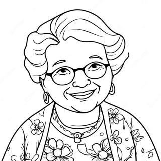 Cheerful Get Well Soon Grandma Coloring Page 52104-41595