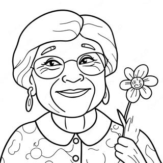 Cheerful Get Well Soon Grandma Coloring Page 52104-41596