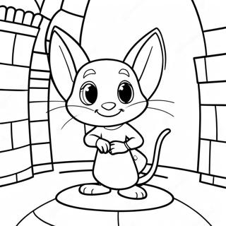 Brave Despereaux In A Castle Coloring Page 52114-41602