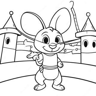 Brave Despereaux In A Castle Coloring Page 52114-41604