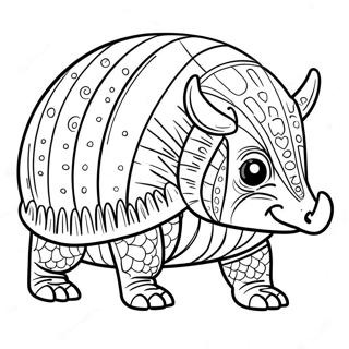 Armadillo Coloring Pages