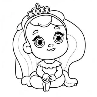 Baby Disney Princess Coloring Page 5216-4278