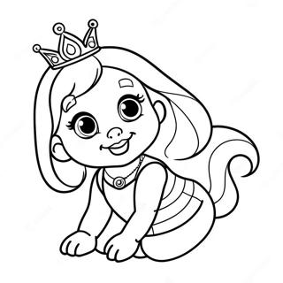 Baby Disney Princess Coloring Page 5216-4279