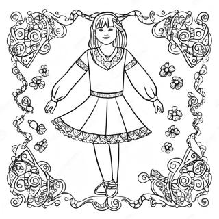 Irish Dance Coloring Page 52173-41638