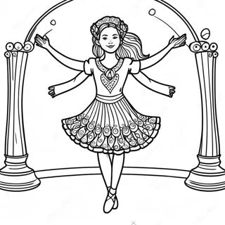 Traditional Irish Dancer Coloring Page 52174-41646